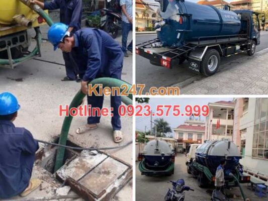 Dịch vụ hút bể phốt tại Thiệu Hóa giá rẻ của Kiến 247 cam kết chất lượng