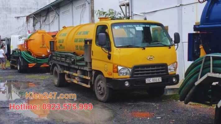Giới thiệu dịch vụ hút bể phốt tại Thạch Thành của Kiến 247