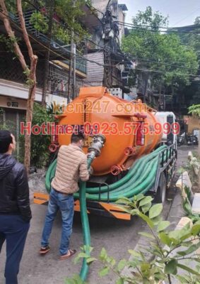 Công nghệ Kiến 247 áp dụng để hút bể phốt tại Đại Từ