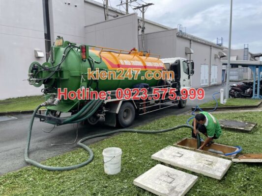 Quy trình hút bể phốt tại Thạch Thành của Kiến 247