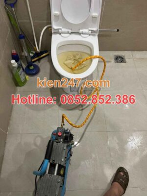 Bồn cầu tắc ở Gia Bình do rác thải sinh hoạt