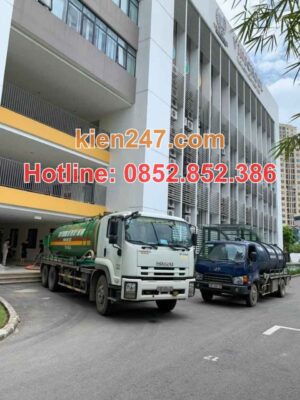 Kiến 247 có các thiết bị và dàn xe hút hầm cầu hiện đại tại Gò Vấp