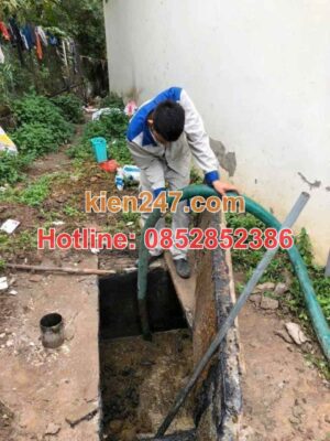 Kiến 247 cam kết xử lý hút bể phốt tại ba vì sạch 100%