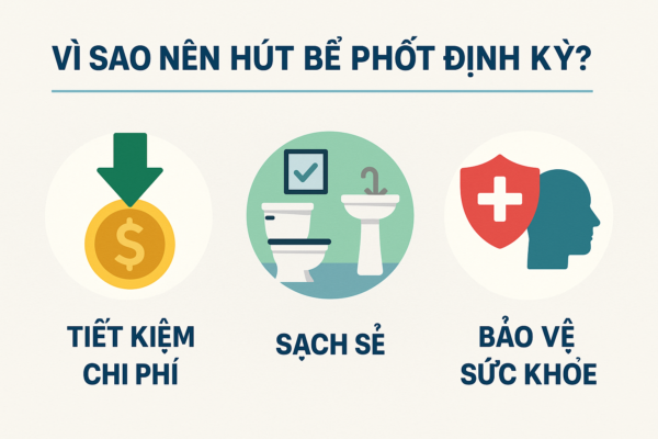 Lợi ích hút bể phốt định kỳ giúp hệ thống thoát nước tại Gia Lâm hoạt động ổn định