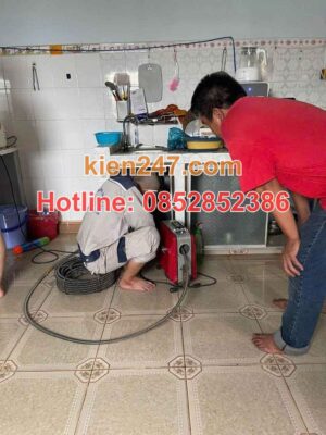 Quy trình thông tắc chậu rửa bát tại Hà Nội chuẩn 6 bước của Kiến 247