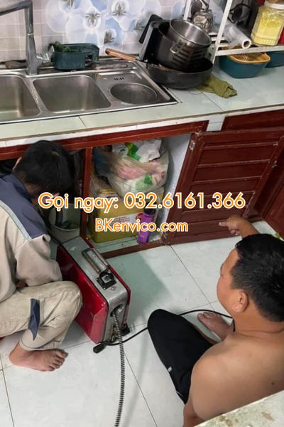 thông tắc chậu rửa bát tại ba đình