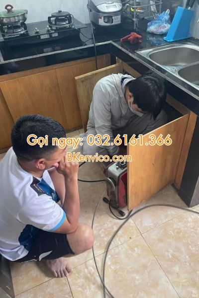 thông tắc chậu rửa bát tại ba đình