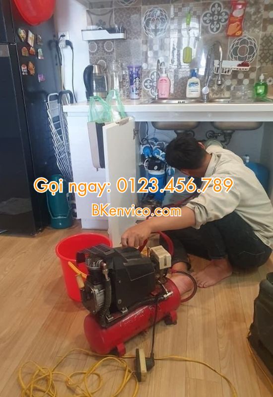 thông tắc chậu rửa bát tại cầu giấy