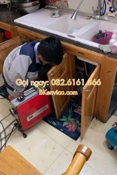 thông tắc chậu rửa bát tại cầu giấy