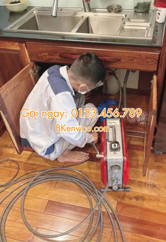 thông tắc chậu rửa bát tại cầu giấy