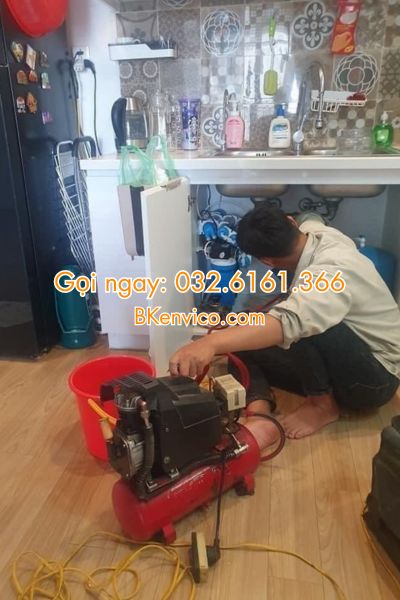 thông tắc chậu rửa bát tại cầu giấy