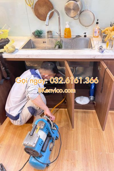 thông tắc chậu rửa bát tại đống đa