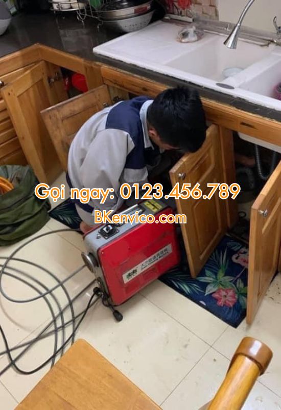 thông tắc chậu rửa bát tại đống đa