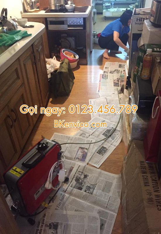 thông tắc chậu rửa bát tại hà đông