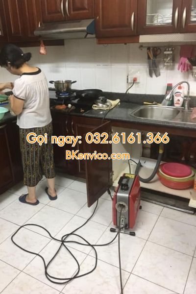 thông tắc chậu rửa bát tại hà đông