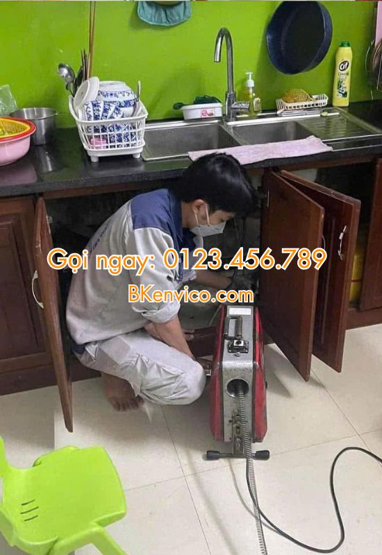 thông tắc chậu rửa bát tại hai bà trưng