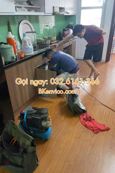 thông tắc chậu rửa bát tại hai bà trưng