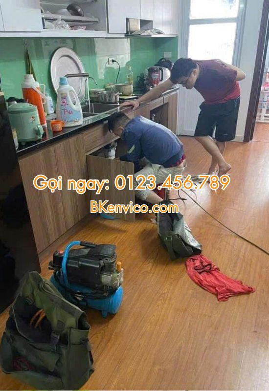 thông tắc chậu rửa bát tại hai bà trưng