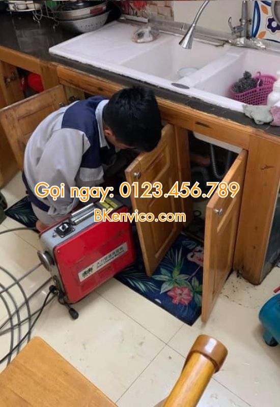 thông tắc chậu rửa bát tại hoàn kiếm