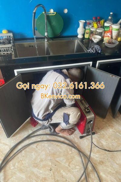 thông tắc chậu rửa bát tại hoàn kiếm