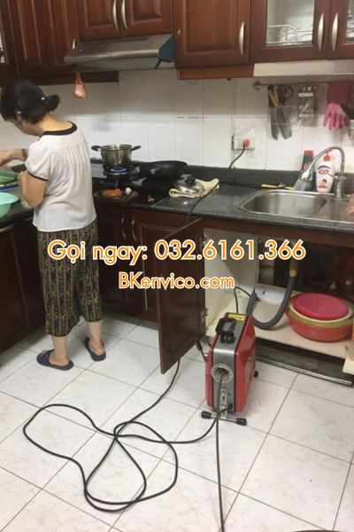 thông tắc chậu rửa bát tại hoàn kiếm