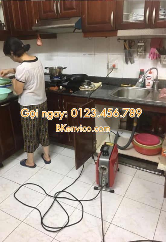 thông tắc chậu rửa bát tại hoàn kiếm