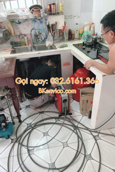 thông tắc chậu rửa bát tại tây hồ