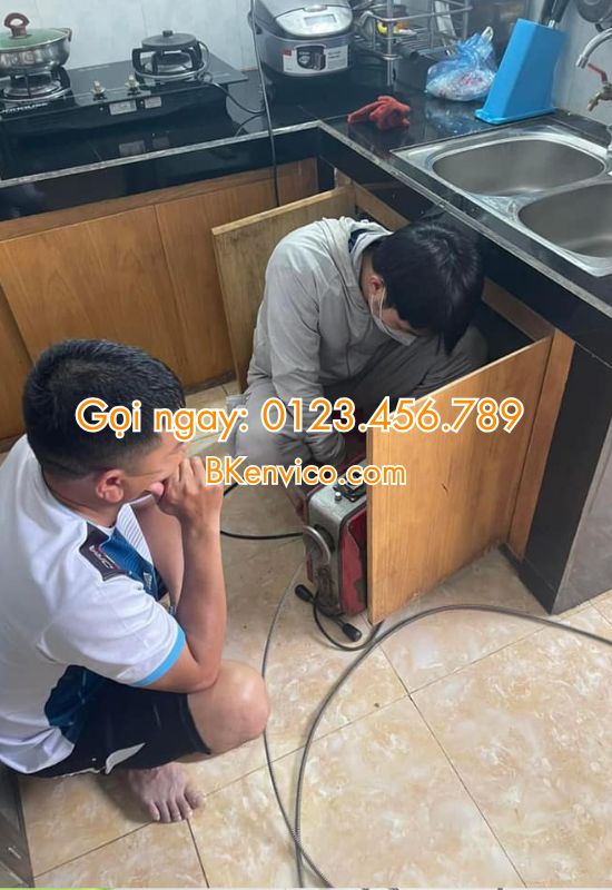 thông tắc chậu rửa bát tại tây hồ