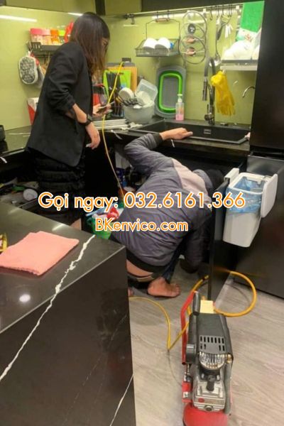 thông tắc chậu rửa bát tại tây hồ