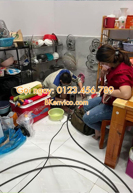 thông tắc chậu rửa bát tại tây hồ