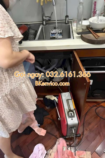 thông tắc chậu rửa bát tại thanh xuân