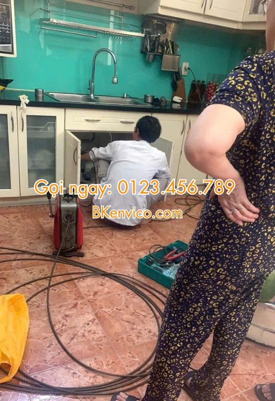 thông tắc chậu rửa bát tại Thanh Xuân