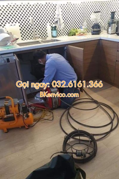 thông tắc chậu rửa bát tại thanh xuân