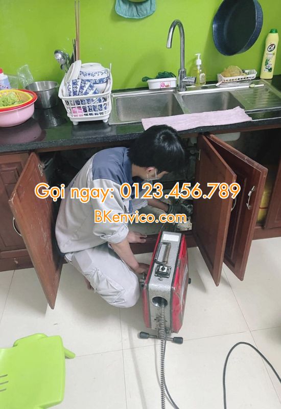 thông tắc chậu rửa bát tại Thanh Xuân