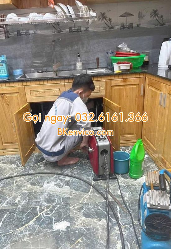 thông tắc chậu rửa bát tại từ liêm
