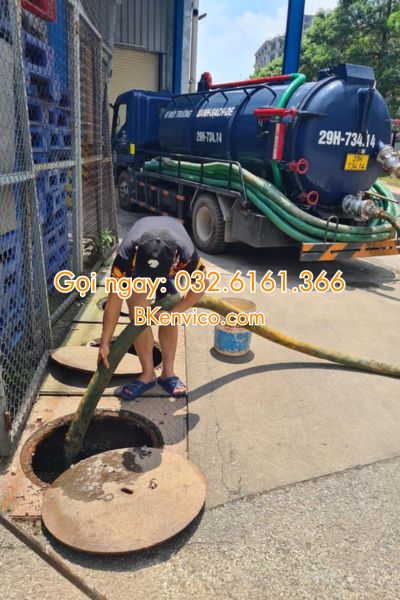 hút bể phốt tại ba đình