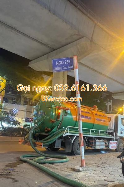 hút bể phốt tại cầu giấy