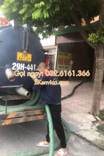 hút bể phốt tại cầu giấy