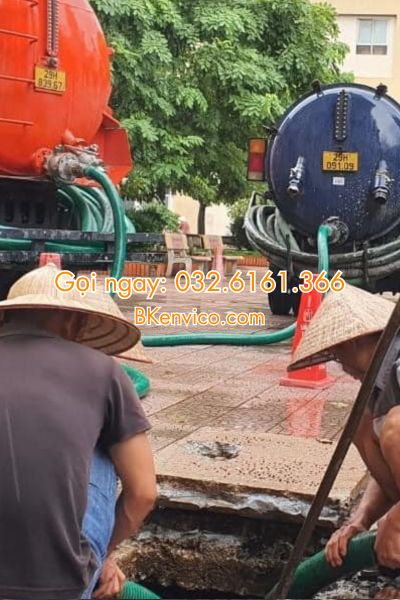 hút bể phốt tại cầu giấy