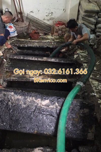 hút bể phốt tại long biên