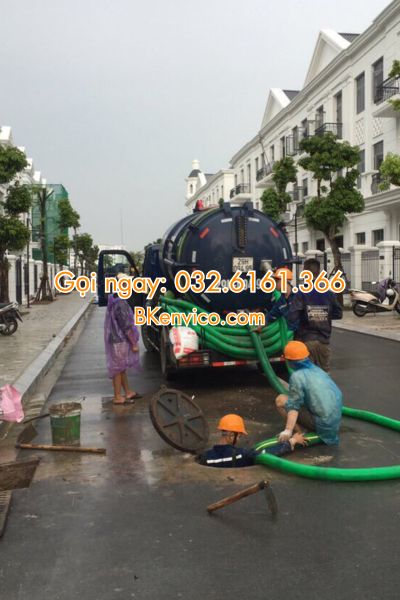 hút bể phốt tại long biên