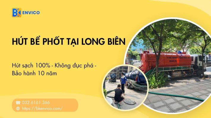 Hút bể phốt tại Long Biên Rẻ, Trọn Gói 50K/khối【BH 10 năm】