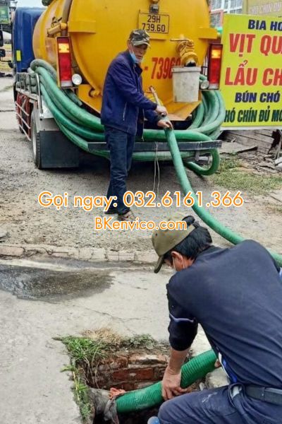 hút bể phốt tại gia bình