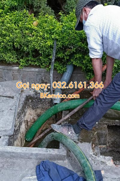 hút bể phốt tại vĩnh yên