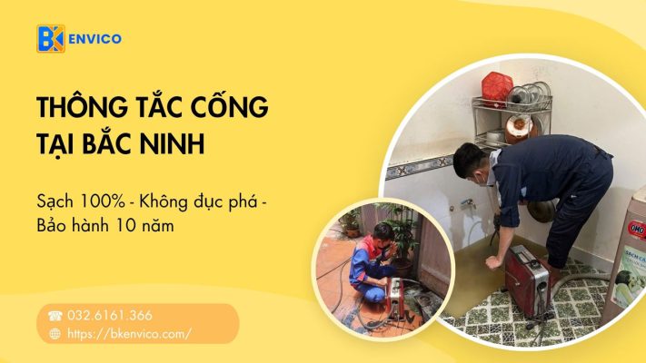 Thông tắc cống tại Bắc Ninh Giá Rẻ 50K | Bảo hành 6 năm
