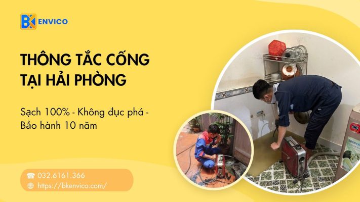 Thông tắc cống tại Hải Phòng Giá Rẻ UY TÍN | Triệt Để 100%