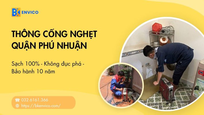 Thông Cống Nghẹt Quận Phú Nhuận Trọn Gói 50K | Triệt Để 100%